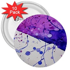 Art Painting Abstract Spots 3  Buttons (10 Pack)  by Nexatart