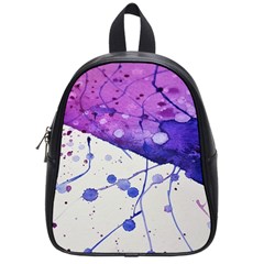 Art Painting Abstract Spots School Bag (small) by Nexatart