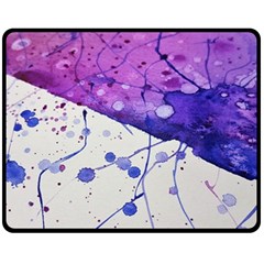 Art Painting Abstract Spots Fleece Blanket (medium)  by Nexatart