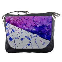 Art Painting Abstract Spots Messenger Bags by Nexatart