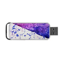 Art Painting Abstract Spots Portable Usb Flash (one Side) by Nexatart