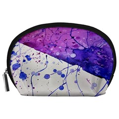 Art Painting Abstract Spots Accessory Pouches (large)  by Nexatart