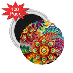 Colorful Abstract Background Colorful 2 25  Magnets (100 Pack)  by Nexatart