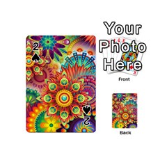 Colorful Abstract Background Colorful Playing Cards 54 (mini)  by Nexatart