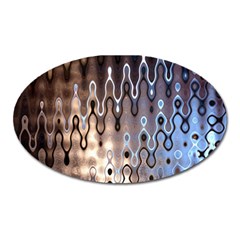 Wallpaper Steel Industry Oval Magnet by Nexatart