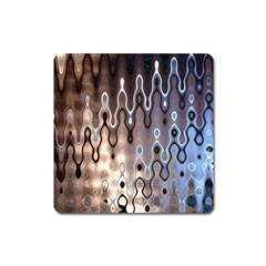 Wallpaper Steel Industry Square Magnet by Nexatart