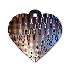 Wallpaper Steel Industry Dog Tag Heart (one Side) by Nexatart