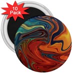 Creativity Abstract Art 3  Magnets (10 pack)  Front