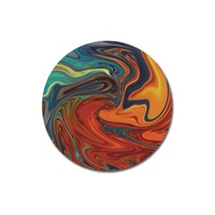 Creativity Abstract Art Magnet 3  (round) by Nexatart