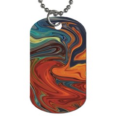 Creativity Abstract Art Dog Tag (two Sides) by Nexatart