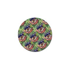 Background Square Flower Vintage Golf Ball Marker by Nexatart