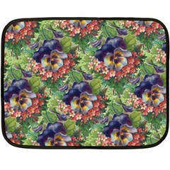 Background Square Flower Vintage Double Sided Fleece Blanket (mini)  by Nexatart