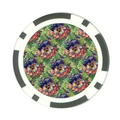 Background Square Flower Vintage Poker Chip Card Guard (10 Pack) by Nexatart