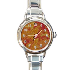 Texture Pattern Abstract Art Round Italian Charm Watch by Nexatart