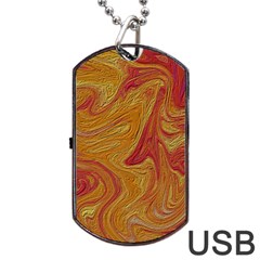 Texture Pattern Abstract Art Dog Tag Usb Flash (one Side) by Nexatart