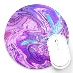 Abstract Art Texture Form Pattern Round Mousepads by Nexatart