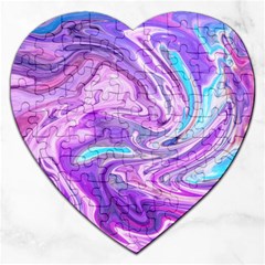 Abstract Art Texture Form Pattern Jigsaw Puzzle (heart) by Nexatart