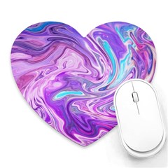 Abstract Art Texture Form Pattern Heart Mousepads by Nexatart