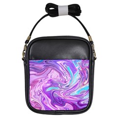 Abstract Art Texture Form Pattern Girls Sling Bags by Nexatart