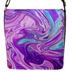 Abstract Art Texture Form Pattern Flap Messenger Bag (s) by Nexatart