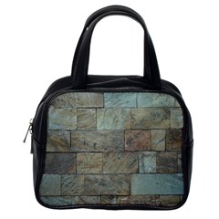 Wall Stone Granite Brick Solid Classic Handbags (one Side) by Nexatart