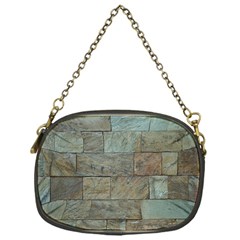 Wall Stone Granite Brick Solid Chain Purses (one Side)  by Nexatart