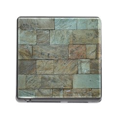 Wall Stone Granite Brick Solid Memory Card Reader (square) by Nexatart