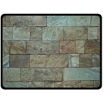 Wall Stone Granite Brick Solid Fleece Blanket (Large)  80 x60  Blanket Front