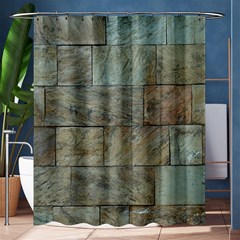 Wall Stone Granite Brick Solid Shower Curtain 60  X 72  (medium)  by Nexatart