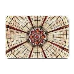 Pattern Round Abstract Geometric Small Doormat  by Nexatart