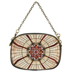 Pattern Round Abstract Geometric Chain Purses (one Side)  by Nexatart