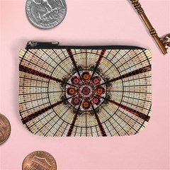 Pattern Round Abstract Geometric Mini Coin Purses by Nexatart