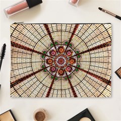 Pattern Round Abstract Geometric Cosmetic Bag (xl) by Nexatart