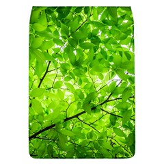 Green Wood The Leaves Twig Leaf Texture Flap Covers (l)  by Nexatart