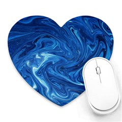 Abstract Pattern Texture Art Heart Mousepads by Nexatart