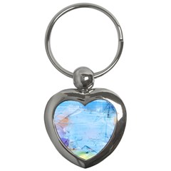 Background Art Abstract Watercolor Key Chains (heart)  by Nexatart