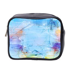 Background Art Abstract Watercolor Mini Toiletries Bag 2-side by Nexatart