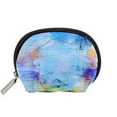 Background Art Abstract Watercolor Accessory Pouches (small)  by Nexatart