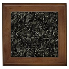 Abstract Collage Patchwork Pattern Framed Tiles by dflcprints