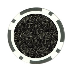 Abstract Collage Patchwork Pattern Poker Chip Card Guard (10 Pack) by dflcprints