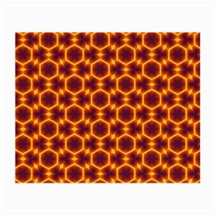 Black And Orange Diamond Pattern Small Glasses Cloth