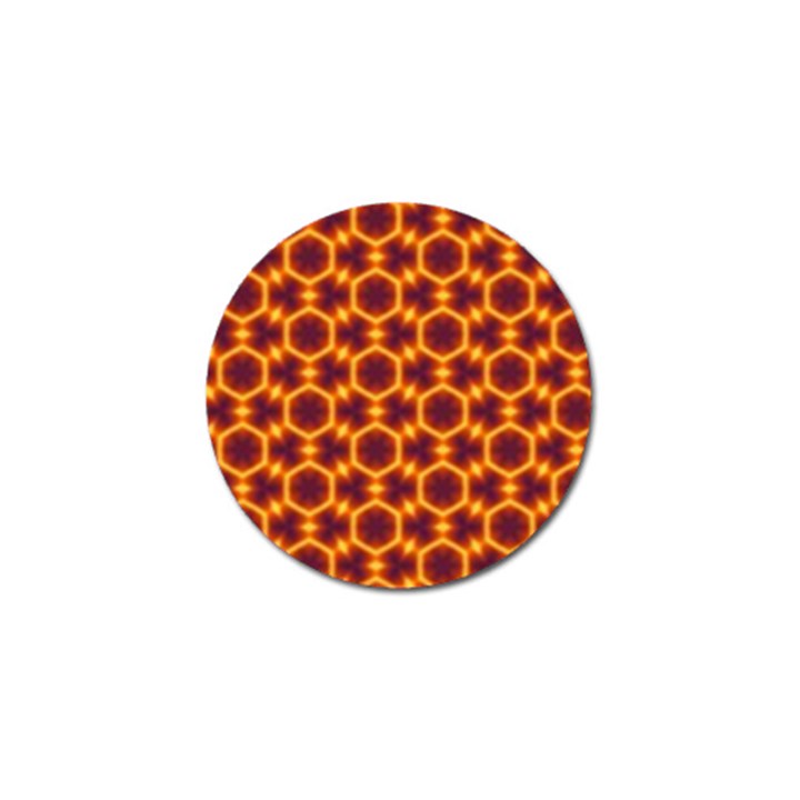 Black and Orange Diamond Pattern Golf Ball Marker (4 pack)