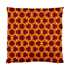 Black And Orange Diamond Pattern Standard Cushion Case (one Side) by Fractalsandkaleidoscopes