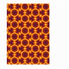 Black And Orange Diamond Pattern Large Garden Flag (two Sides) by Fractalsandkaleidoscopes