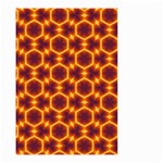 Black and Orange Diamond Pattern Small Garden Flag (Two Sides) Front