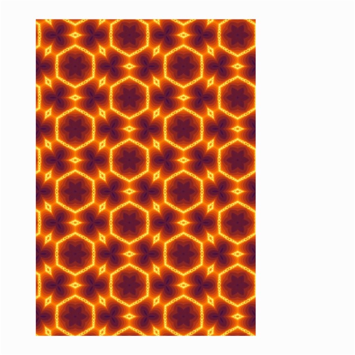 Black and Orange Diamond Pattern Small Garden Flag (Two Sides)