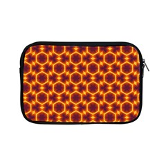 Black And Orange Diamond Pattern Apple Ipad Mini Zipper Cases by Fractalsandkaleidoscopes