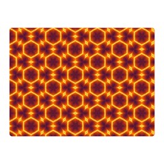 Black And Orange Diamond Pattern Double Sided Flano Blanket (mini)  by Fractalsandkaleidoscopes