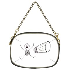 Violence Concept Drawing Illustration Small Chain Purses (one Side)  by dflcprints