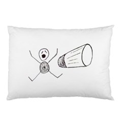 Violence Concept Drawing Illustration Small Pillow Case by dflcprints